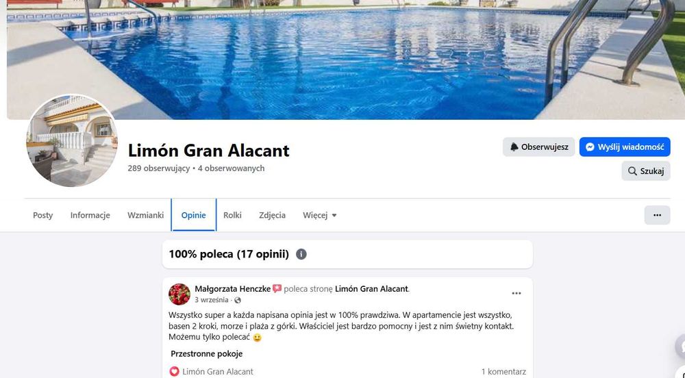 Gran Alacant 10 min od lot. Alicante. Terminy wolne List/Grudz