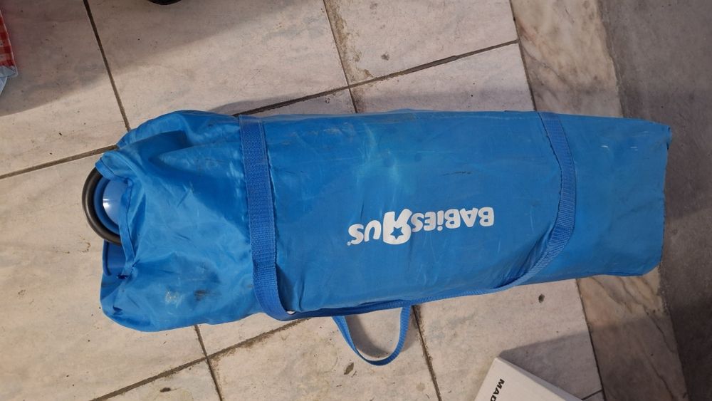 Cama de viagem/parque com 2 alturas, abertura, chão rígido,  mudador