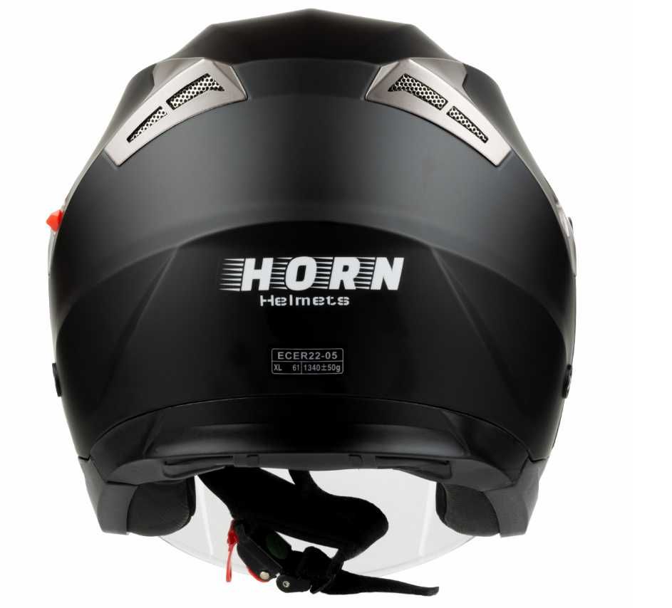 kask motocyklowy horn 627 otwarty XS-XL intercom ready GRATIS KOMINIAR