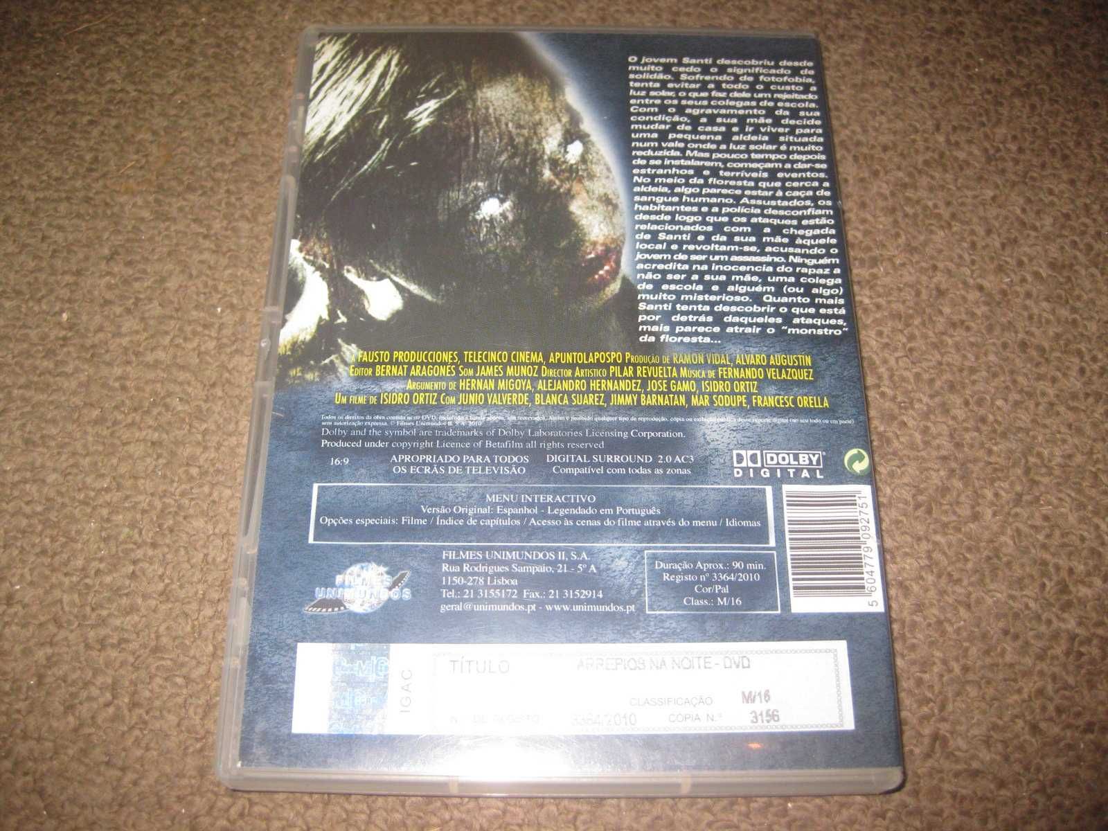 DVD "Arrepios na Noite" de Isidro Ortiz/ Raro!