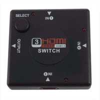 Mini-Switch HDMI - 3 Portas - Novo