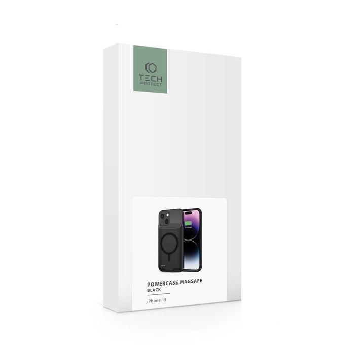 Tech-Protect Powercase Magsafe 7000Mah Iphone 15 Black