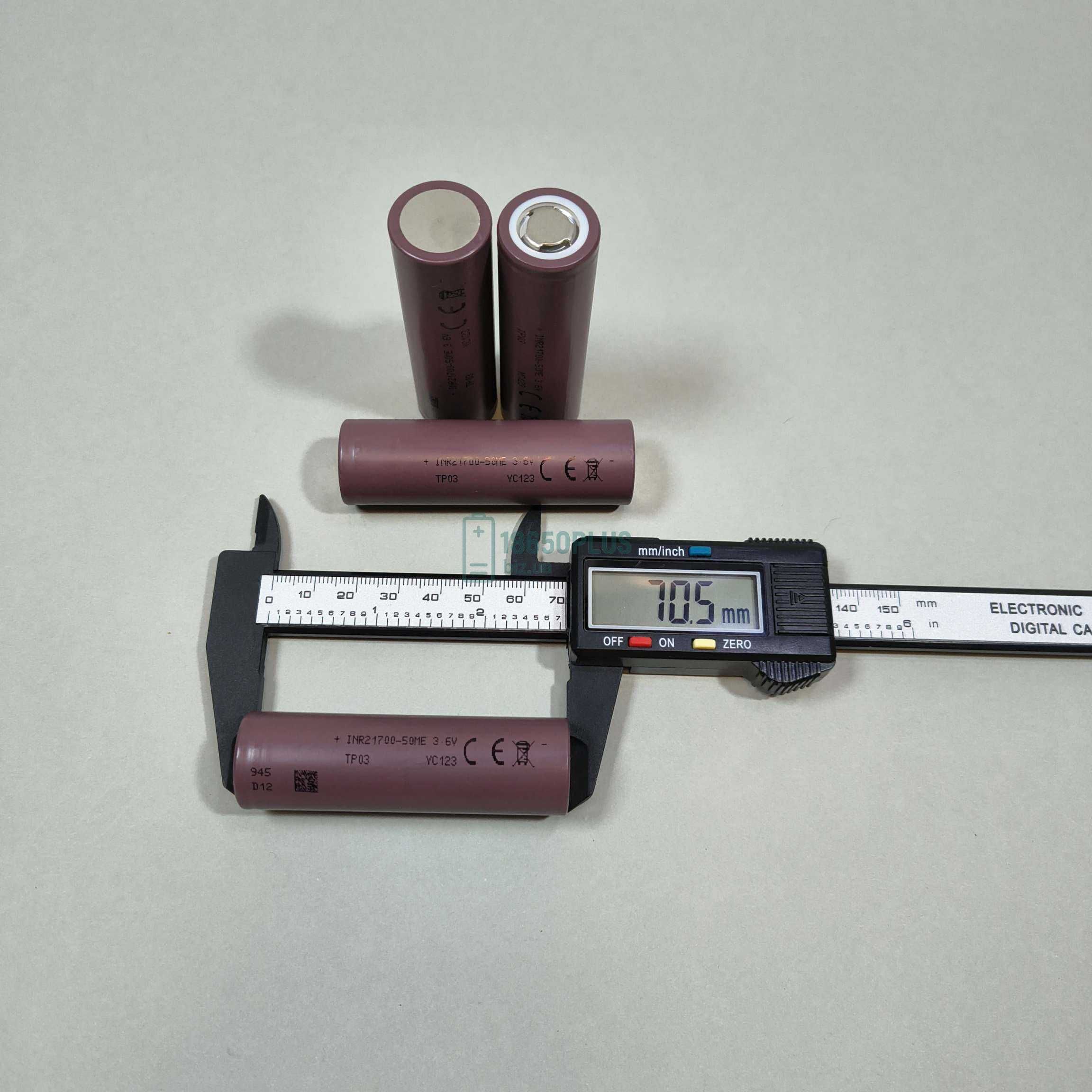 Нові акумулятори Tenpower 21700 INR21700-50ME 5000mAh/15A