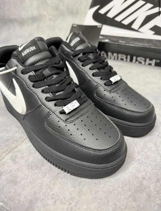 +ПОДАРУНОК‼️Кросівки Чоловічі Nike Air Force x Ambush (Чорні),амбуш,на
