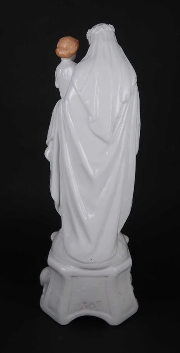 Escultura Vieux Paris - Virgem Maria com o Menino jesus - 31.5 cm