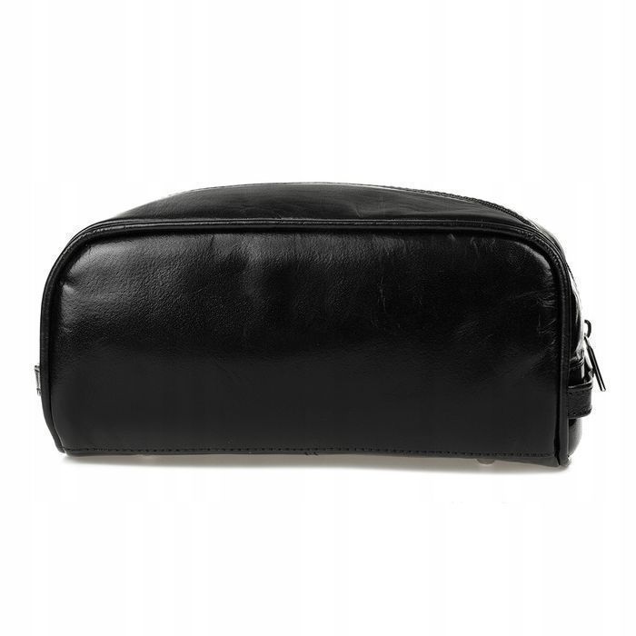 Beltimore kosmetyczka męska Skórzana saszetka duża czarna ze skóry nat