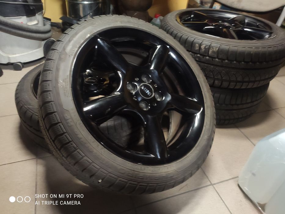Koła felgi plus opony zimowe Mini Cooper R52 R53 R56 17' 4x100