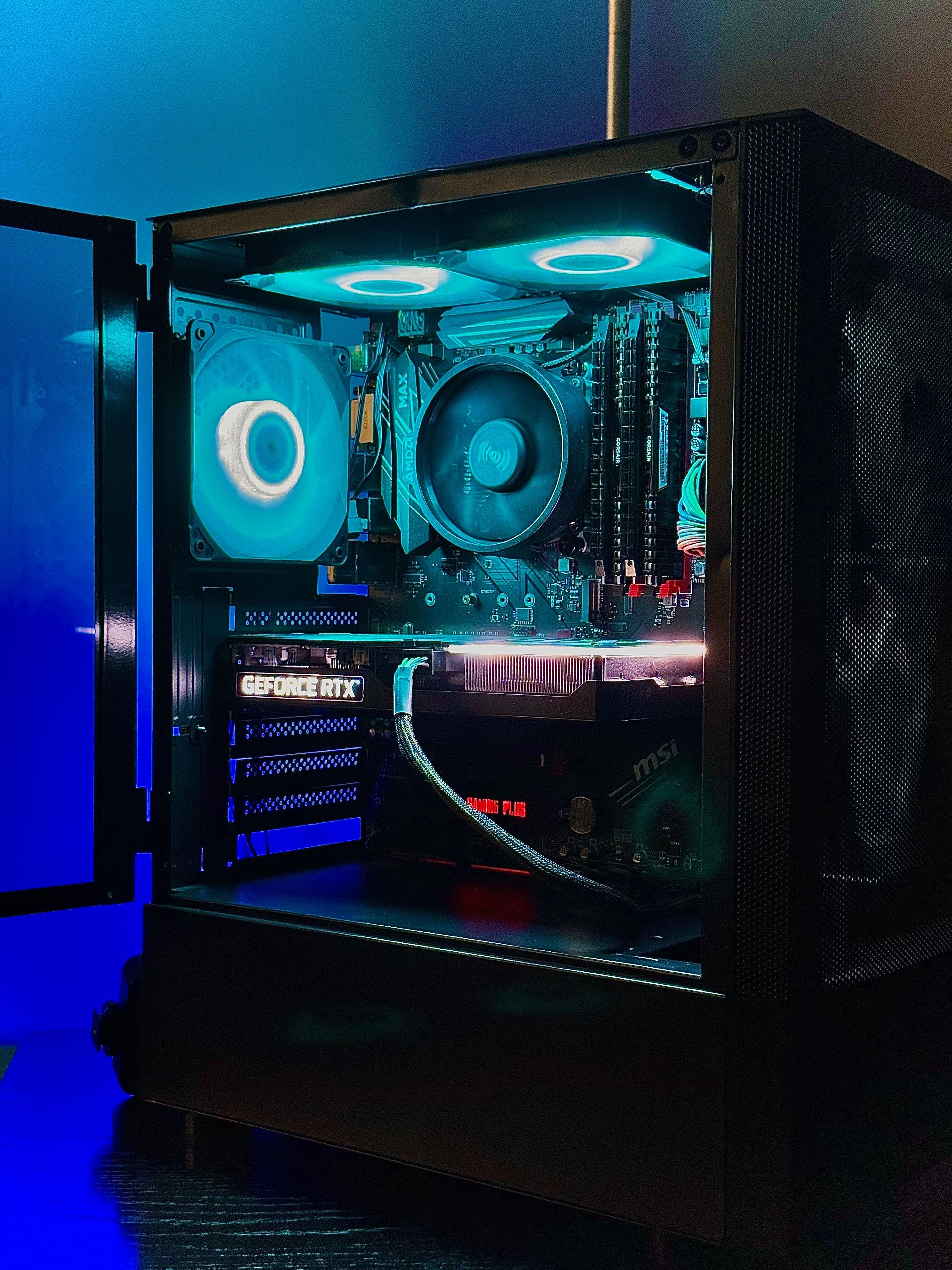 !PROMKA! RTX 3060 TI RYZEN 5 ARGB komputer gier ssd rx fortnite lol