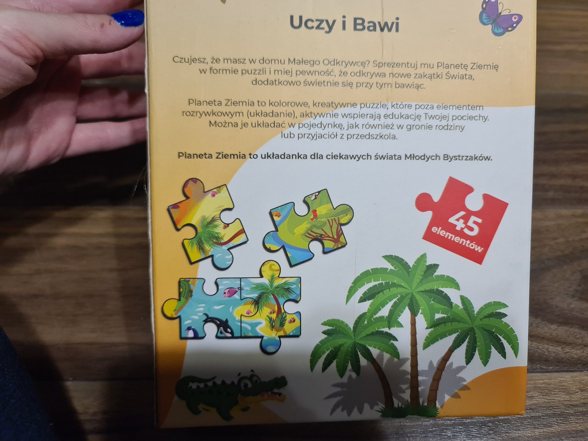 Planeta ziemia puzzle małego bystrzaka Bajka dla dzieci