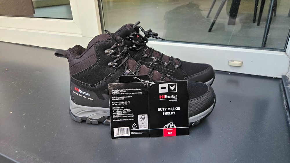 Hi Mountain Shelby buty trekkingowe męskie zimowe wodoodporne rozm 42