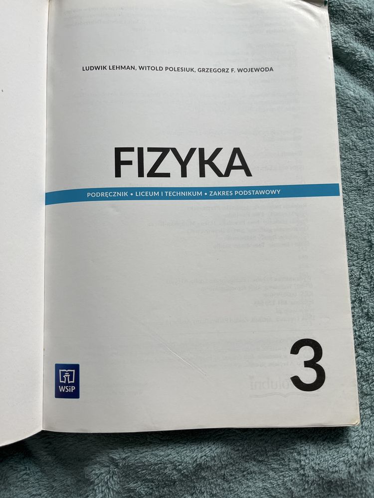 Fizyka 3 zakres podstawowy 3 WSIP