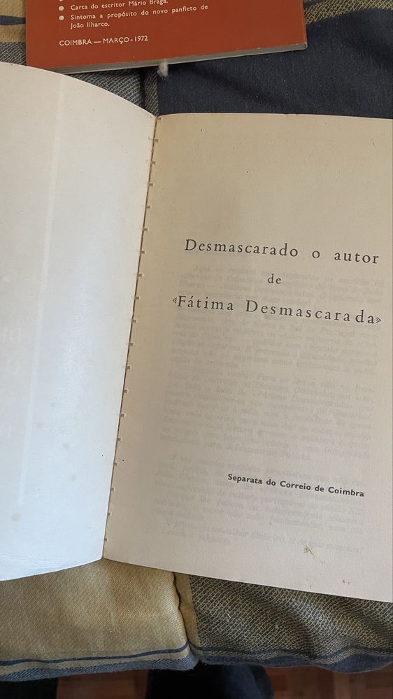 Livro Desmascarado o Autor de Fátima Desmascarada