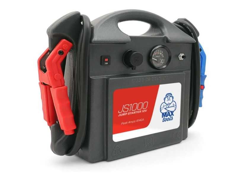 Пусковий пристрій професійний портативний джампстартер MAXTOOLS JS1000