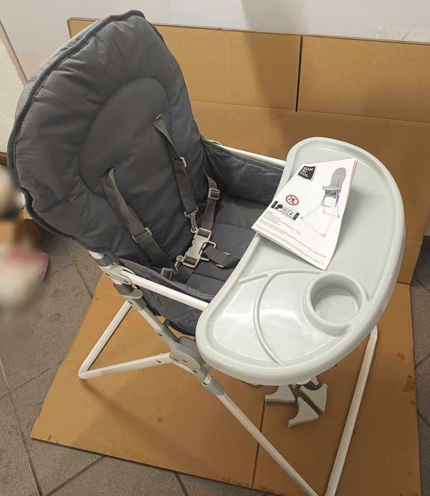 kompaktowe składane krzesełko do karmienia dla dzieci lekkie Bambisol