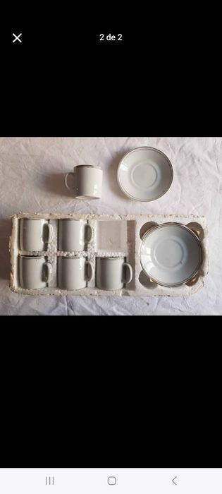 Conjunto Chávenas pequenas Louça Brancas