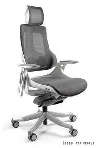 fotel ergonomiczny krzesło ergonomiczne WAU 2 demo czarny i chrom