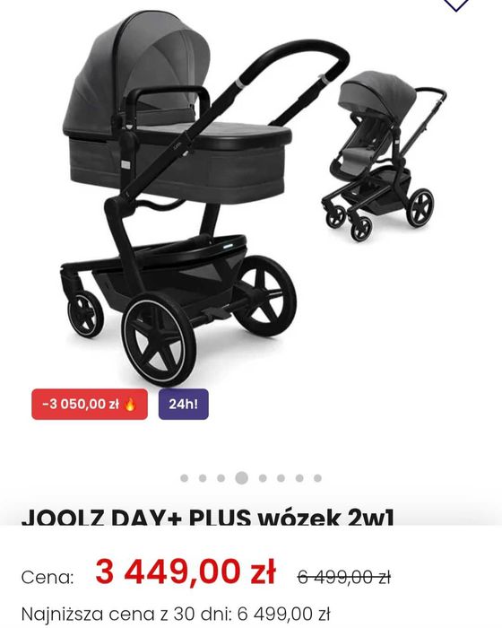 Wózek Joolz Day + 2w1 stan bardzo dobry sprzedam