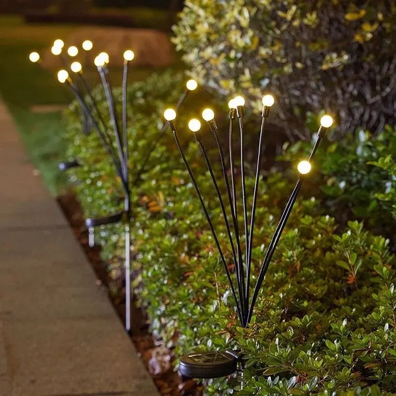 Садові ліхтарики на сонячній батареї 10 лампочок в наборі