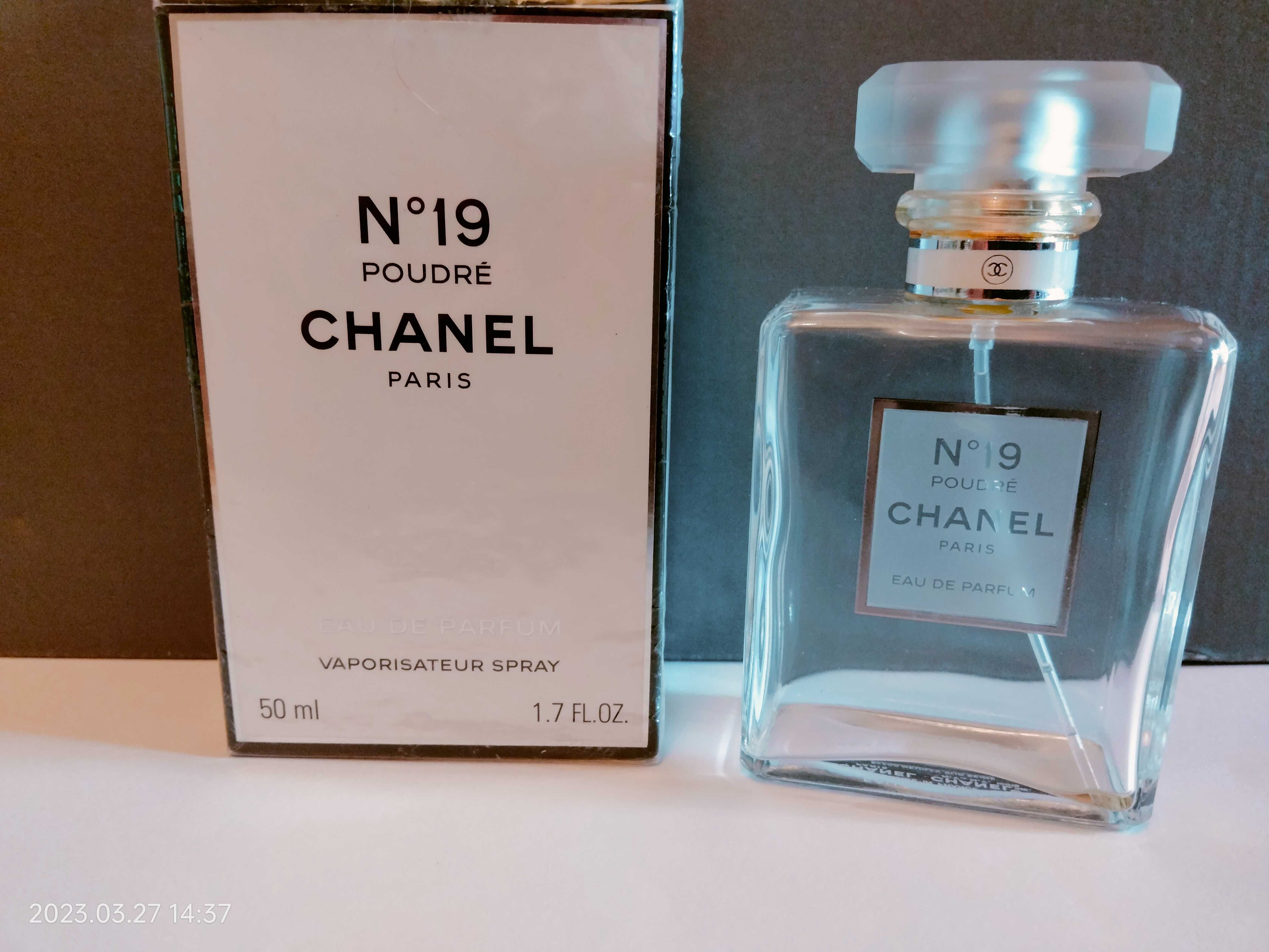 флакон пустой № 19 poudre chanel оригинал edp коллекционирование