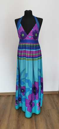 Letnią sukienka długa maxi rozmiar L XL 40 piękna jak nowa