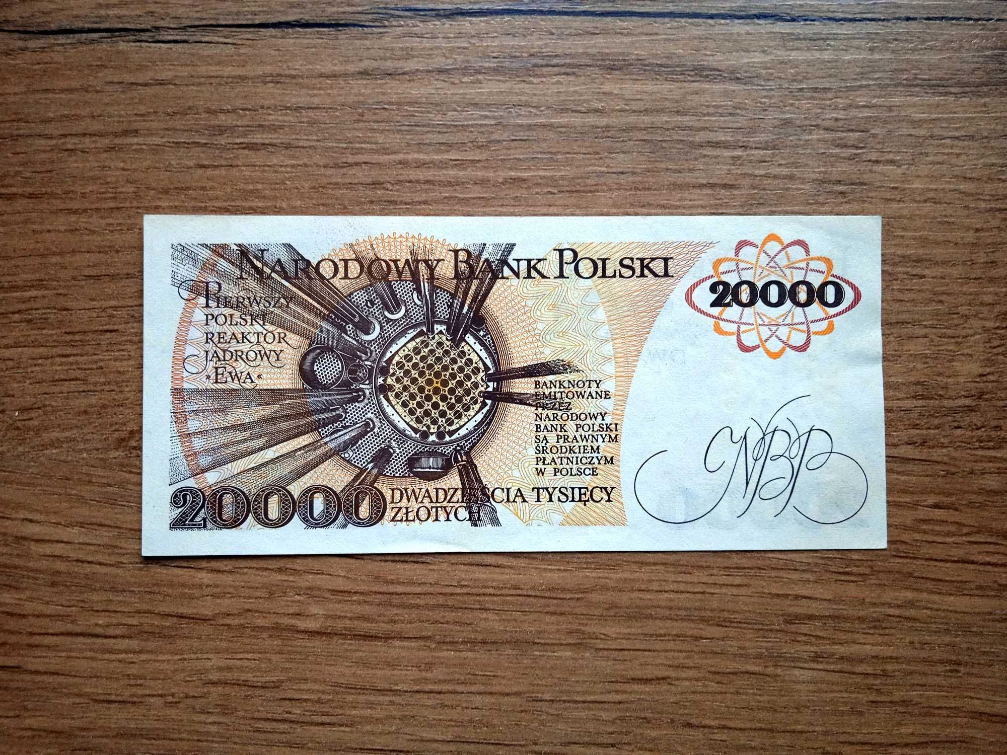 20000 zł 1989  B  st. 1 UNC-