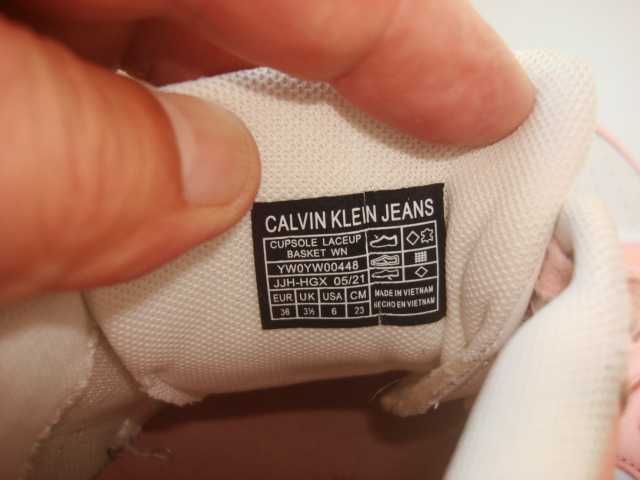 Кожаные кроссовки кеды Calvin Klein jeans