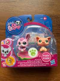 Littlest Pet Shop LPS ŚWINKA #1934 i KRÓLIK #1935 nowy zestaw