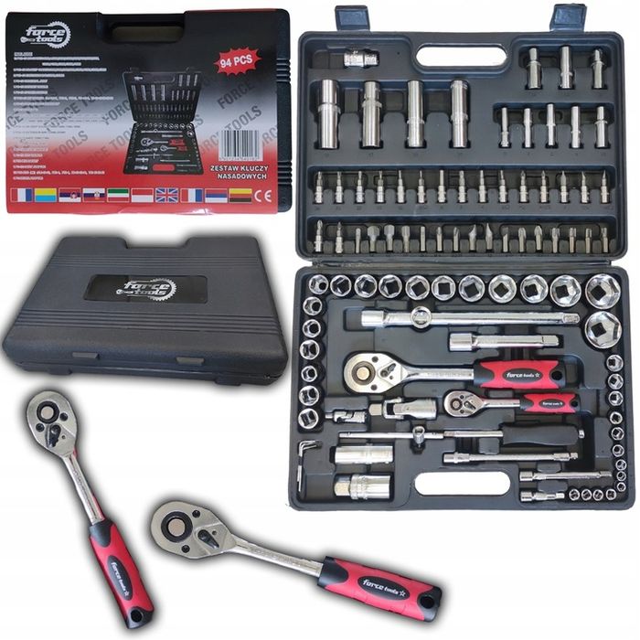 Zestaw Kluczy Nasadowych W Walizce 94 El. Bity