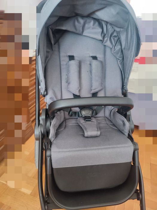 Wózek gondola spacerówka 2w1 muuvo quick 3.0 szary gratis fotelik baza