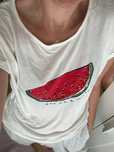 T-shirt arbuz cekiny 38