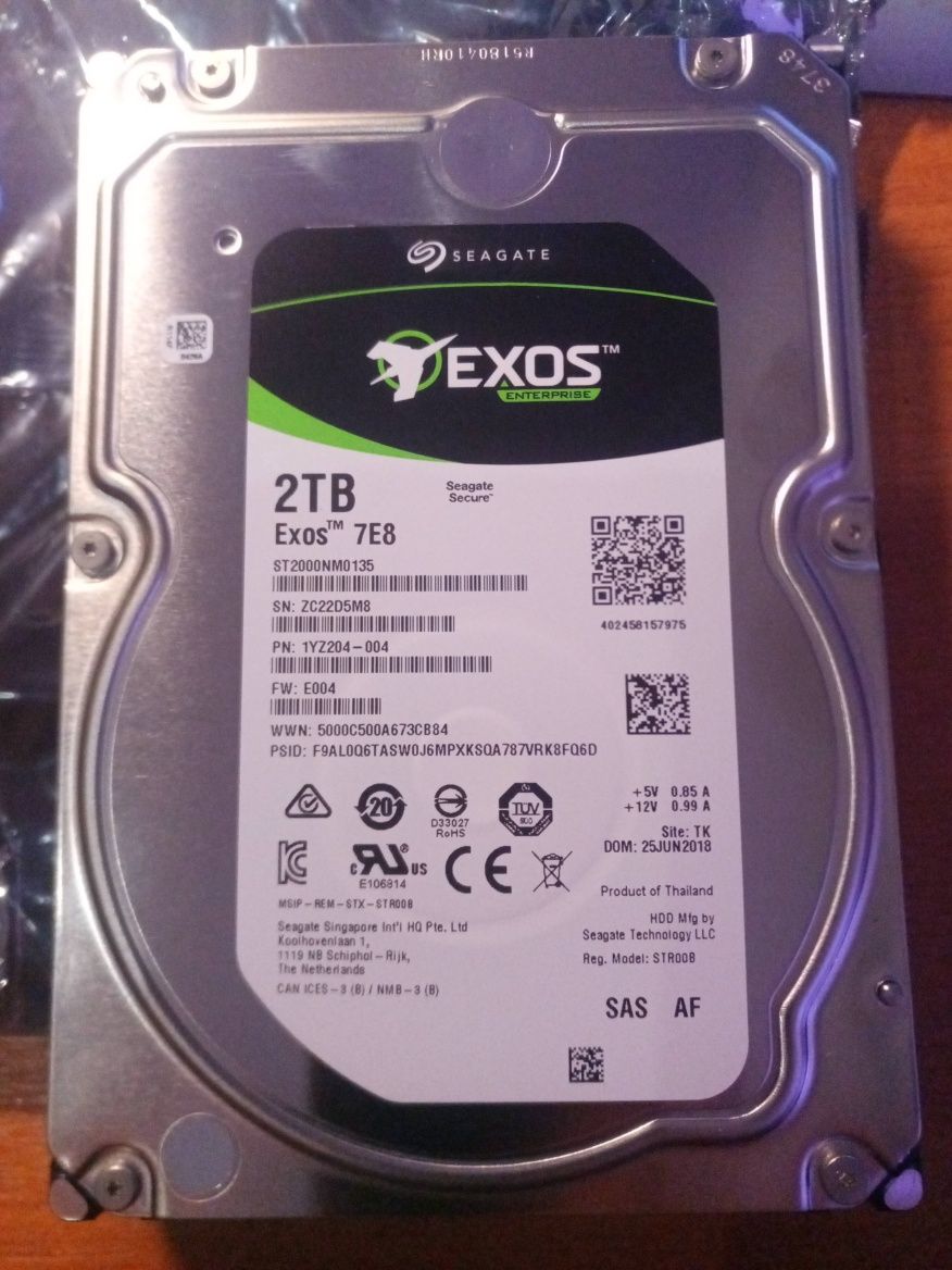 Жесткий диск 3,5 HDD 2 TB. SAS. Новый