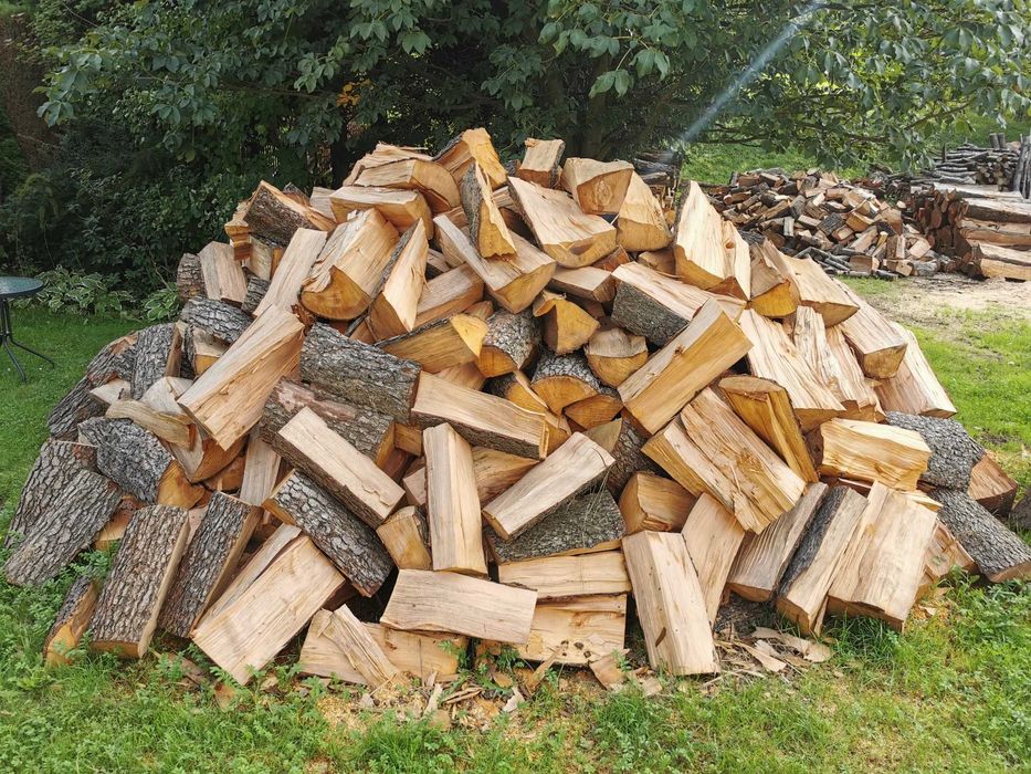Drewno Opałowe Kominkowe Buk Grab Sezonowany Transport