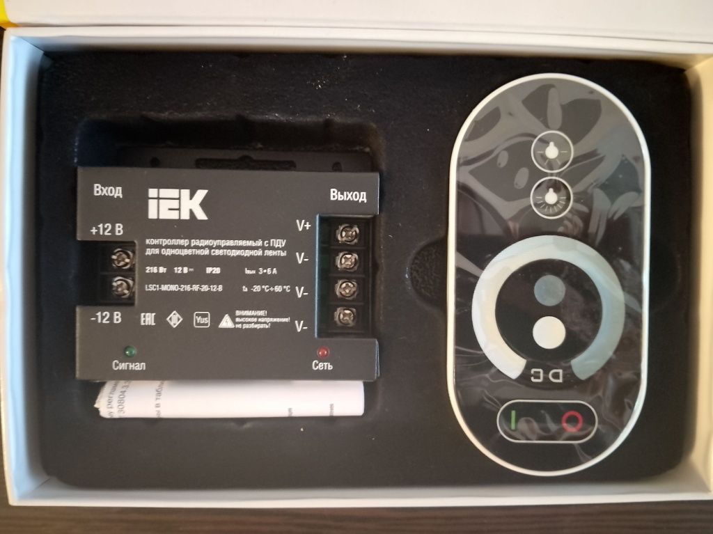 Контроллёр IEK mono с пультом для светодиодной ленты