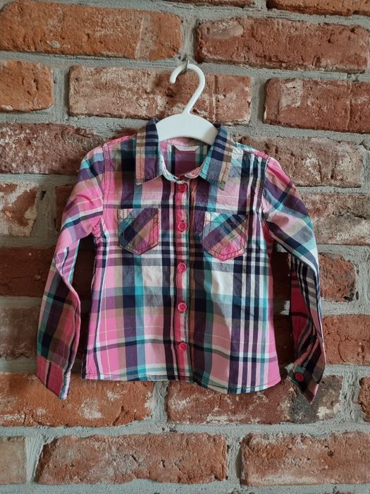 Koszula w kratę * 92cm