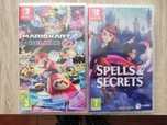 2 jogos nintendo switch Mario kart 8 e Spells and Secrets