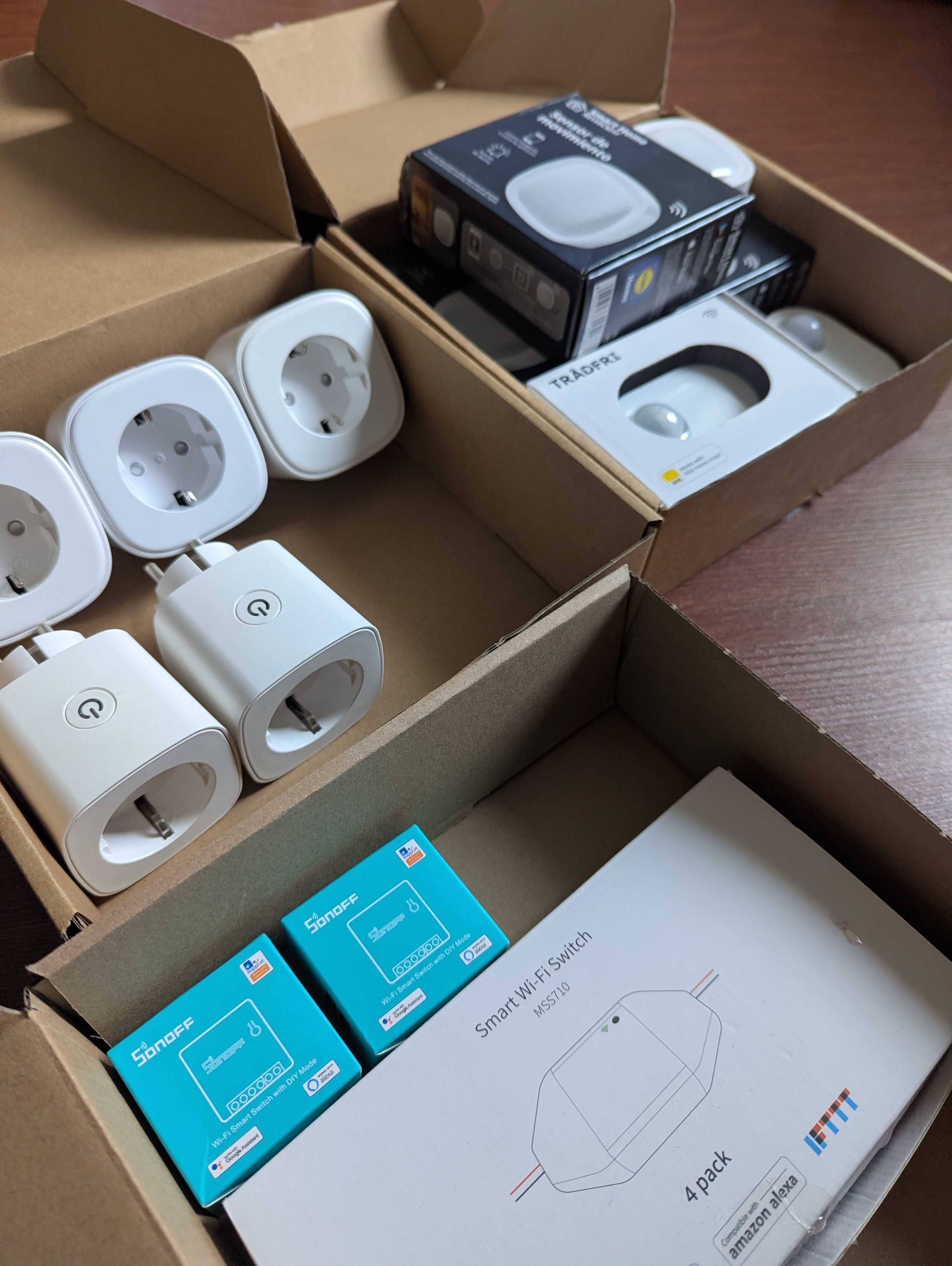 Lote Smarthome x15 - Tomadas, Sensores e Relés (Sonoff, Meross, IKEA)