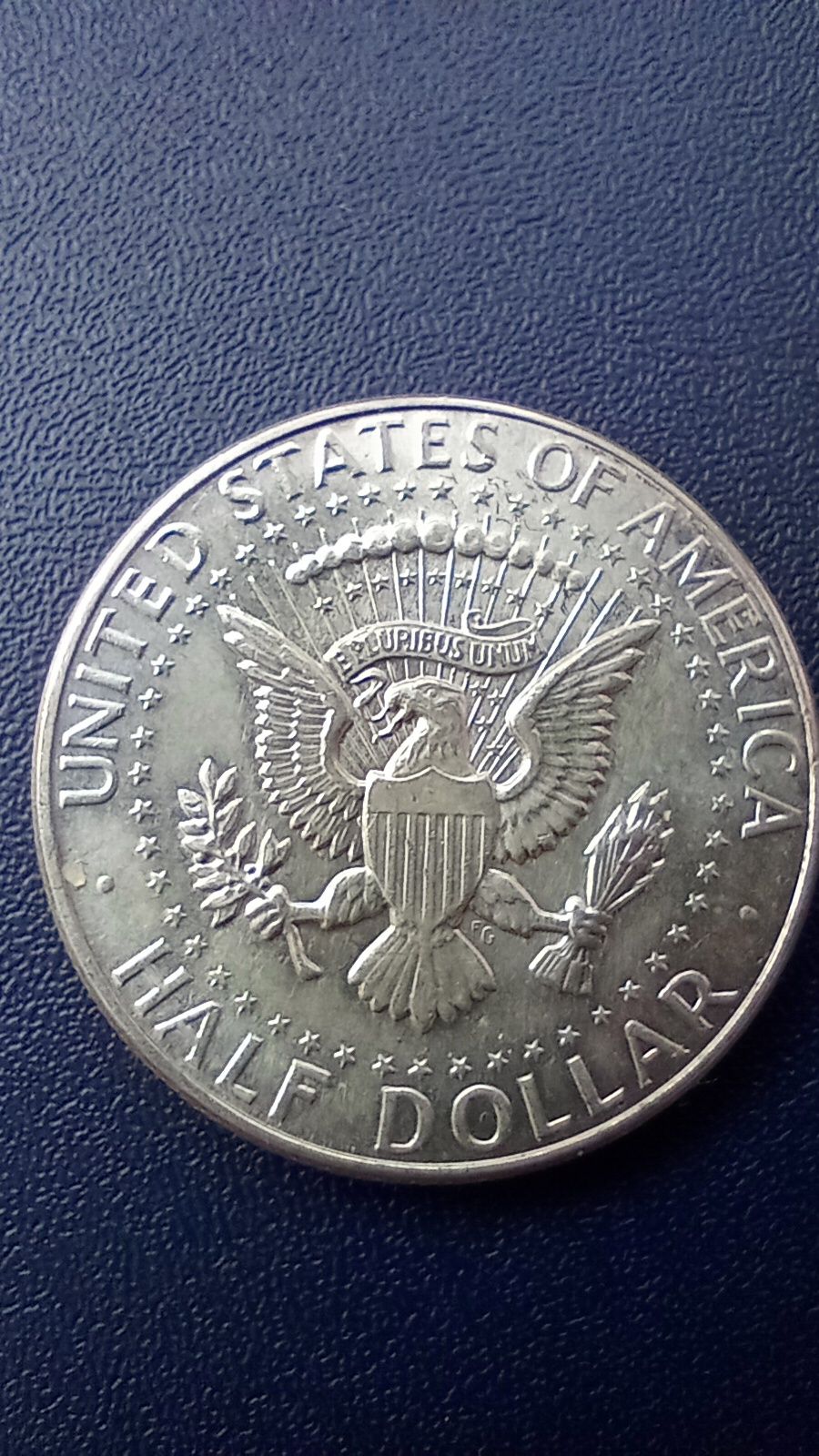 2 монета США пів долара 1964 року. Срібло 900 проба.