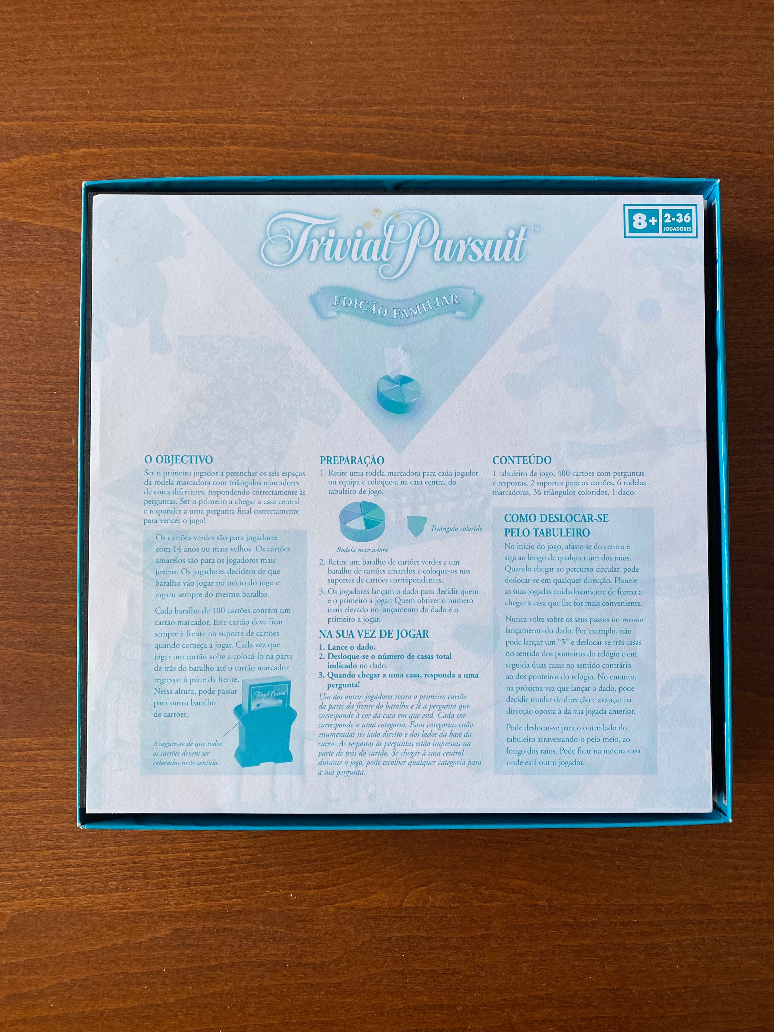 Jogo de mesa Trivial Pursuit