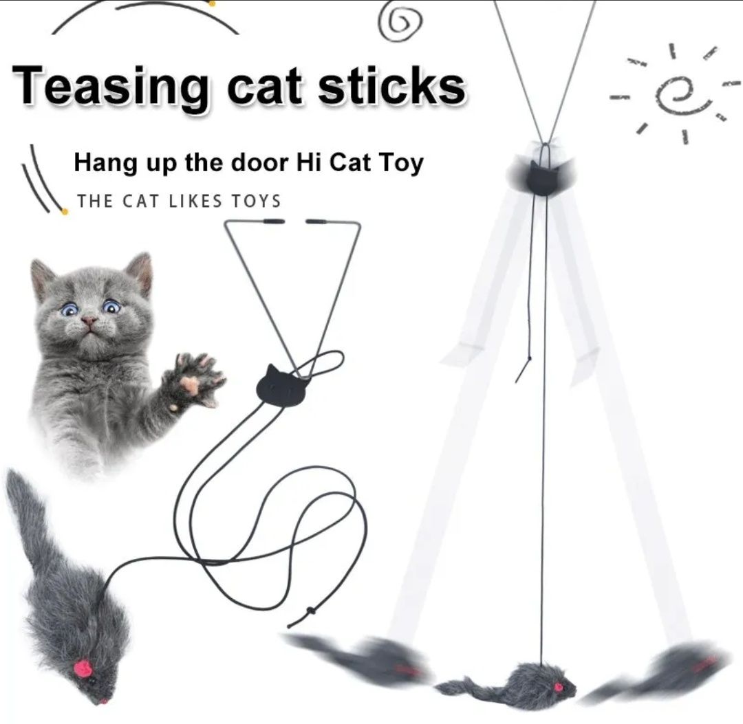 Игрушка для котов кошек ловить птичку охота интерактивная