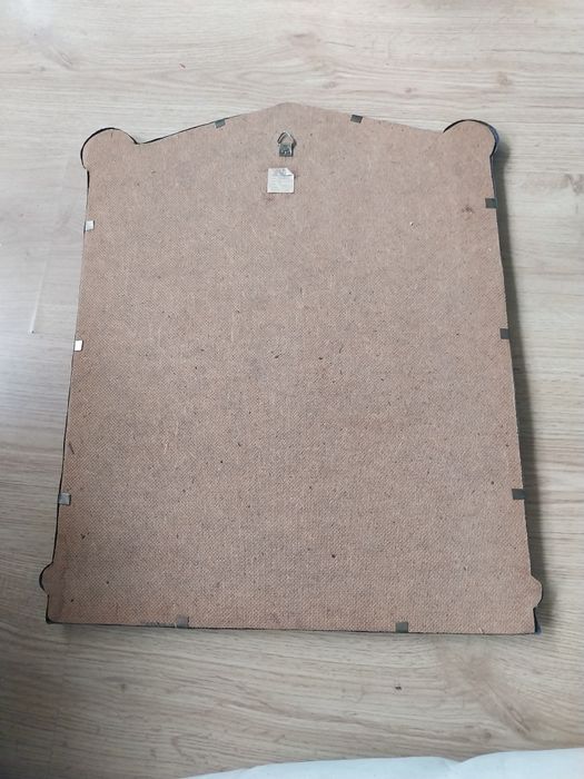 Lustro w miedzianej ramie  Prl