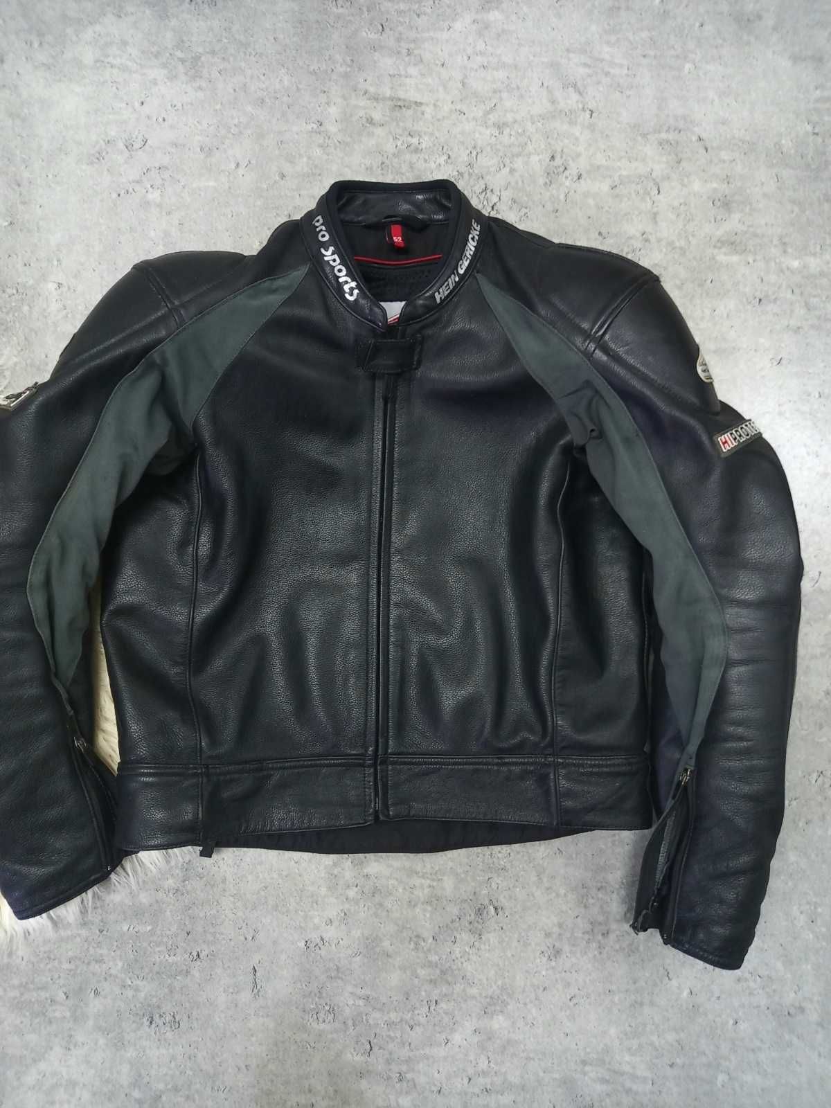 Kurtka Motocyklowa skórzana skóra HEIN GERICKE na motocykl  L XL 686