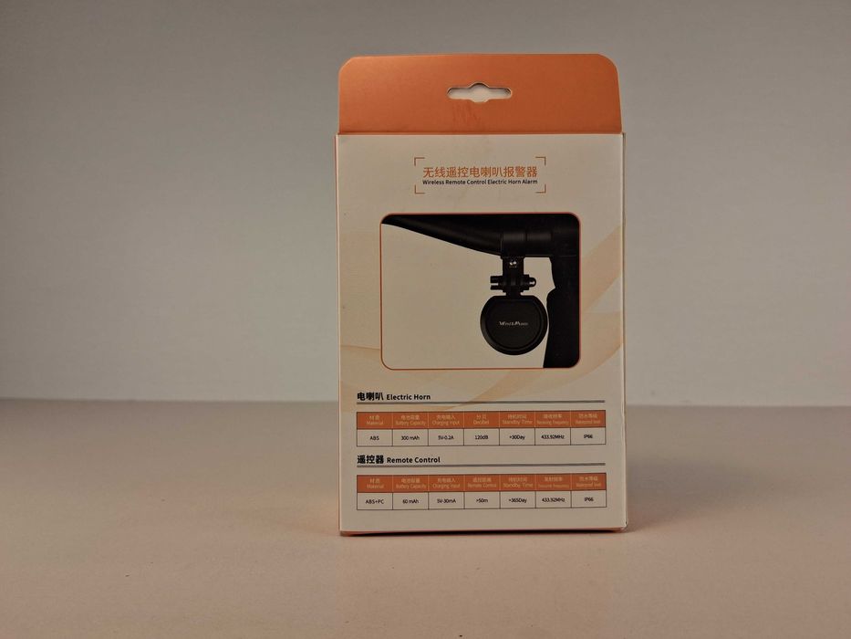 E128 Bezprzewodowy Klakson Dzwonek Rowerowy Wind&Moon Alarm Zdalny