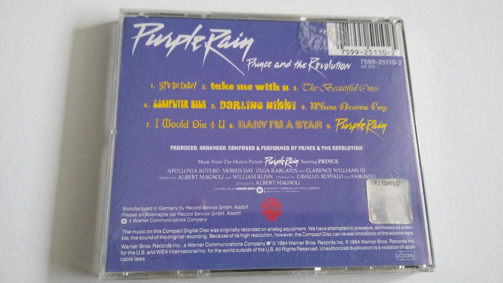 Płyta CD,  PRINCE, Purple Rain