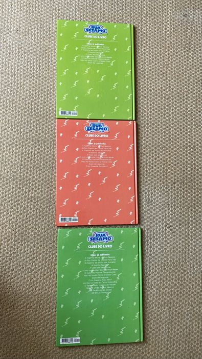 Vários livros da Rua Sésamo, de 1994