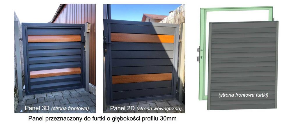 Lamele stalowe, Furtka, Brama, Ogród itp