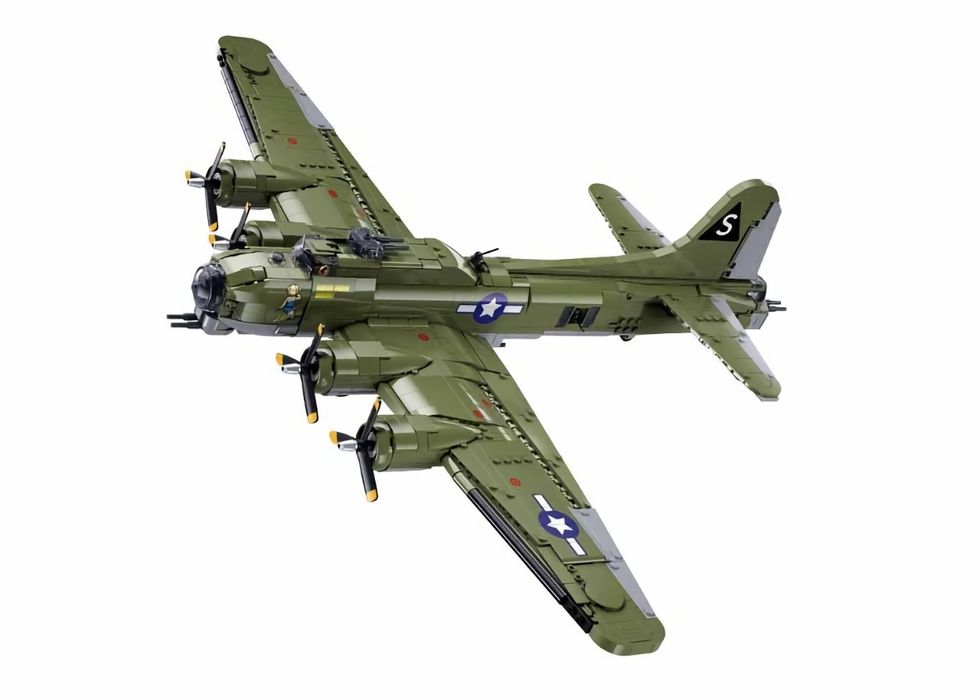 Конструктор Самолёт SLUBAN M38-B1367 Бомбардировщик Б-17 Boeing B-17G