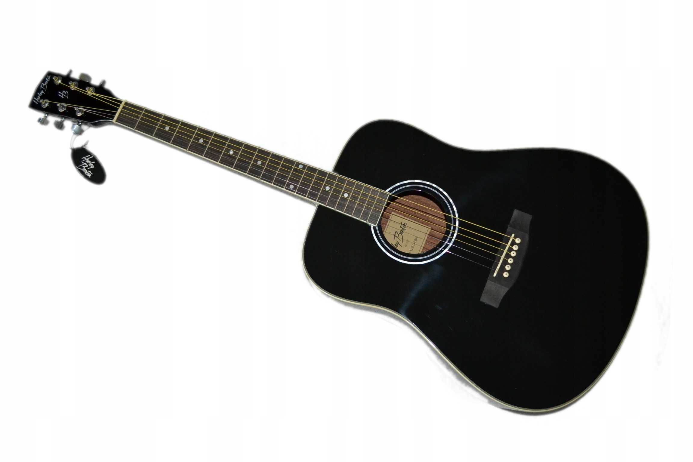 Harley Benton D-120 LH BK gitara akustyczna leworęczna -ustawiona!