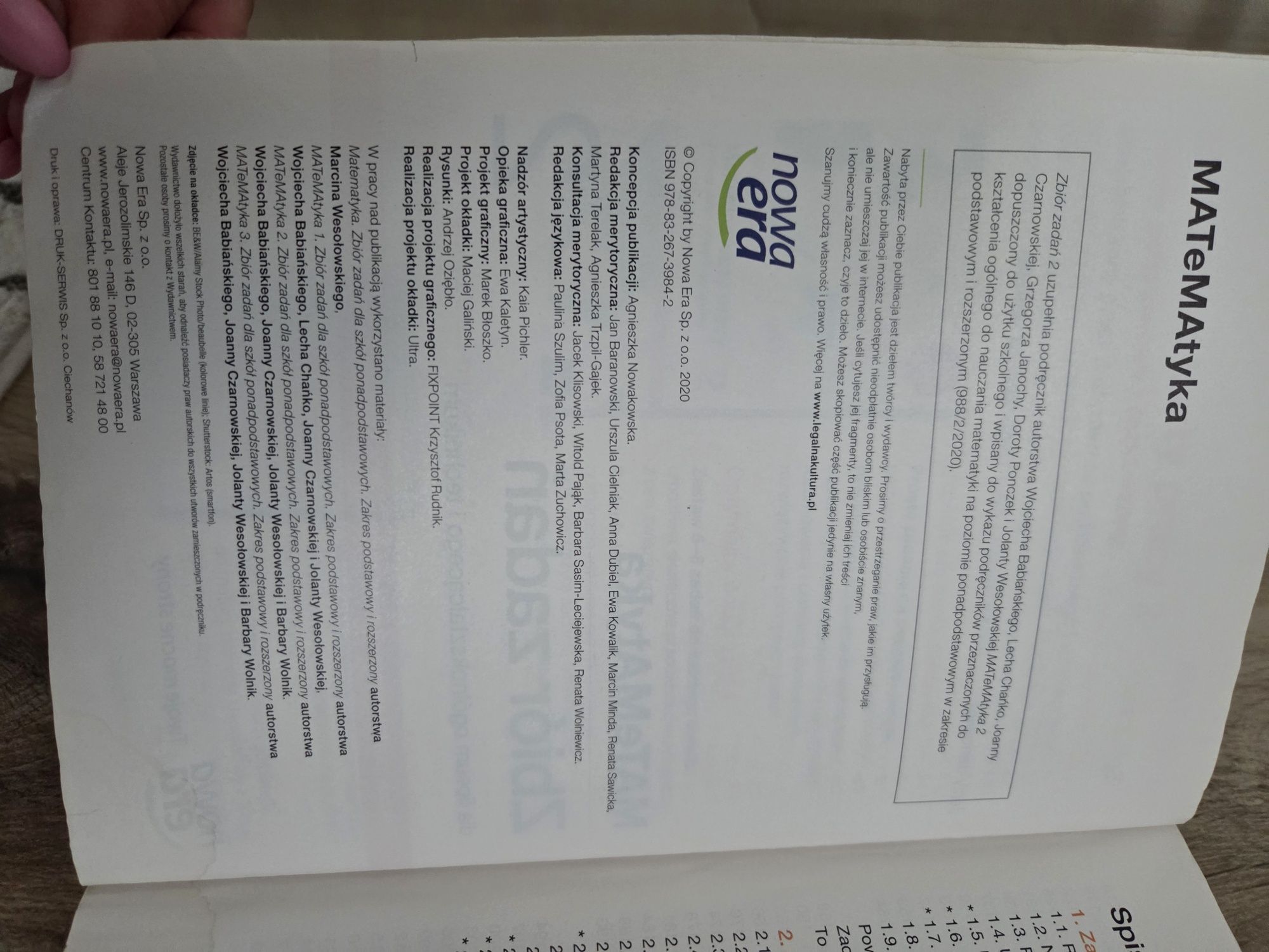 ZBIÓR zadań Matematyka 2 zakres podstawowy i rozszerzony