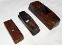 Corpos de plainas de carpinteiro em madeira (antigas)