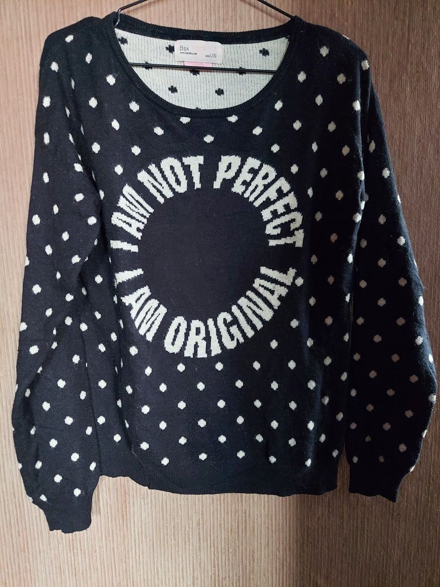 Bershka | I'm not perfect, I'm original | sweter